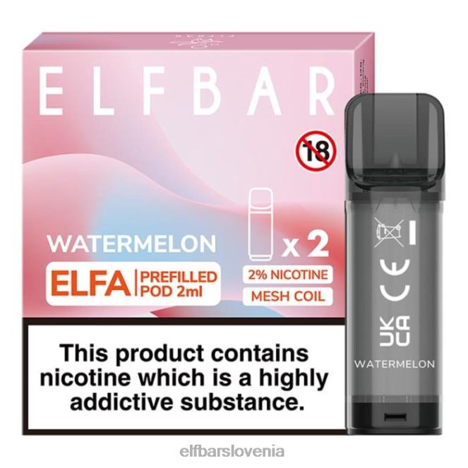 elfbar elfa napolnjena kapsula - 2 ml - 20 mg (2 paketa) 42VJN108 lubenica