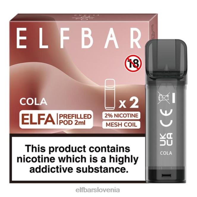 elfbar elfa napolnjena kapsula - 2 ml - 20 mg (2 paketa) 42VJN109 kola