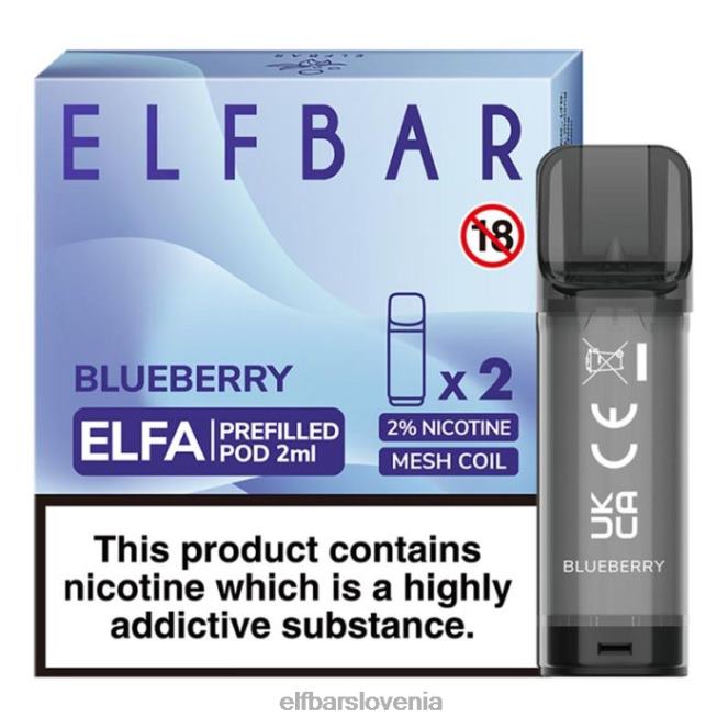 elfbar elfa napolnjena kapsula - 2 ml - 20 mg (2 paketa) 42VJN116 jabolko breskev