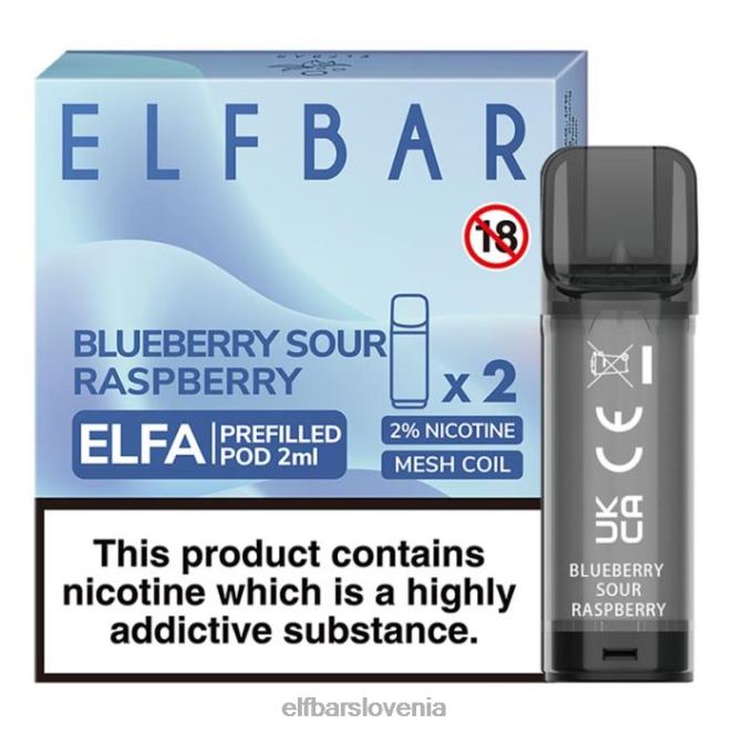 elfbar elfa napolnjena kapsula - 2 ml - 20 mg (2 paketa) 42VJN116 jabolko breskev