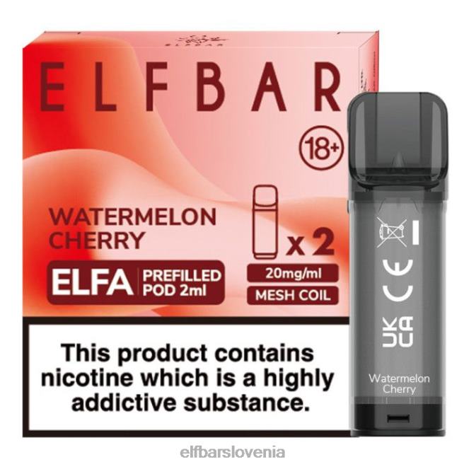 elfbar elfa napolnjena kapsula - 2 ml - 20 mg (2 paketa) 42VJN121 lubenica češnja