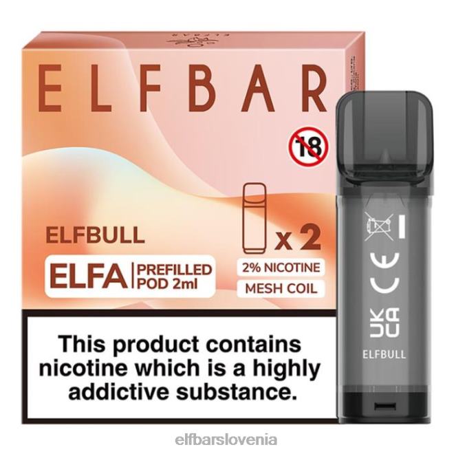 elfbar elfa napolnjena kapsula - 2 ml - 20 mg (2 paketa) 42VJN128 vilinski bik