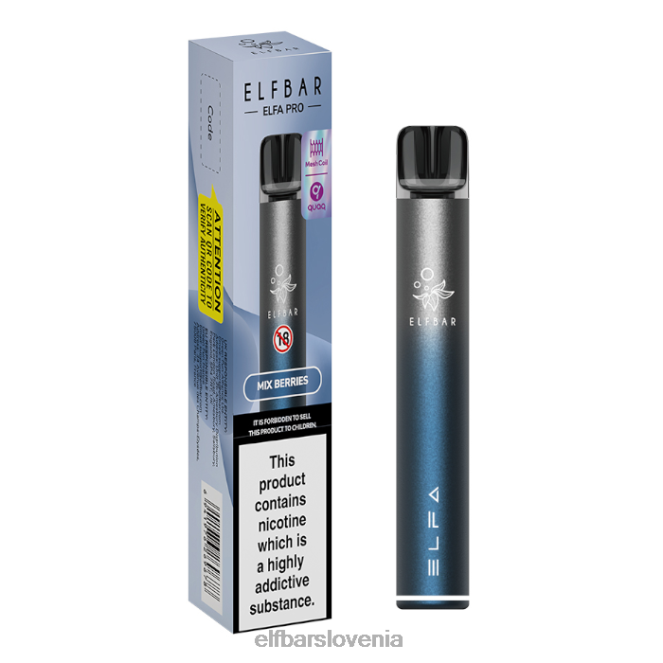 elfbar elfa pro pod kit - za ponovno polnjenje 42VJN70 twilight blue + mešano jagodičevje, prednapolnjen strok