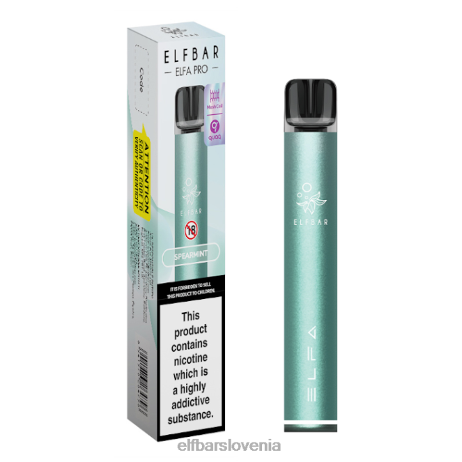 elfbar elfa pro pod kit - za ponovno polnjenje 42VJN77 twilight cyan + spearmint vnaprej napolnjen strok