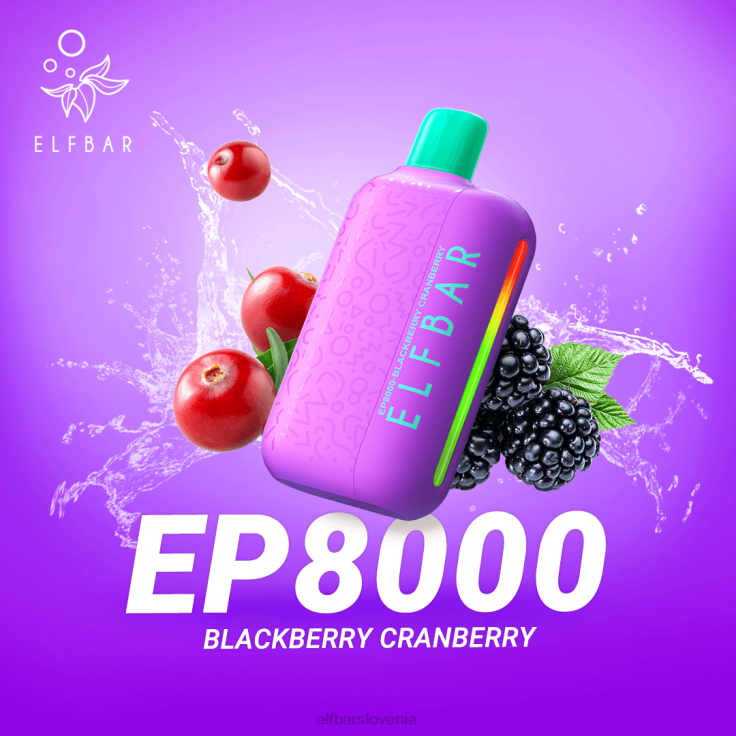 ELFBAR Vape za enkratno uporabo new ep8000 puffs breskev jagodičja 80DD664