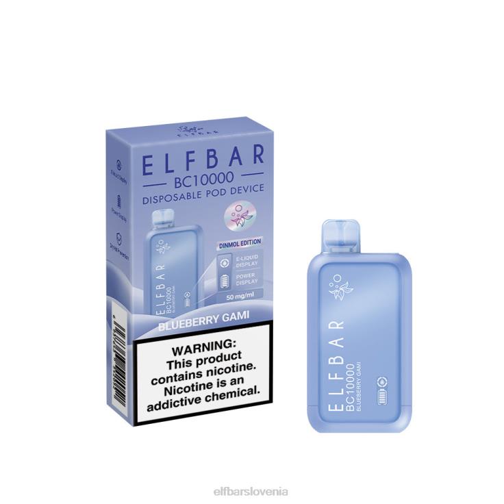 ELFBAR Vape za enkratno uporabo nov bc10000 10000puffs borovničeva gami 80DD649