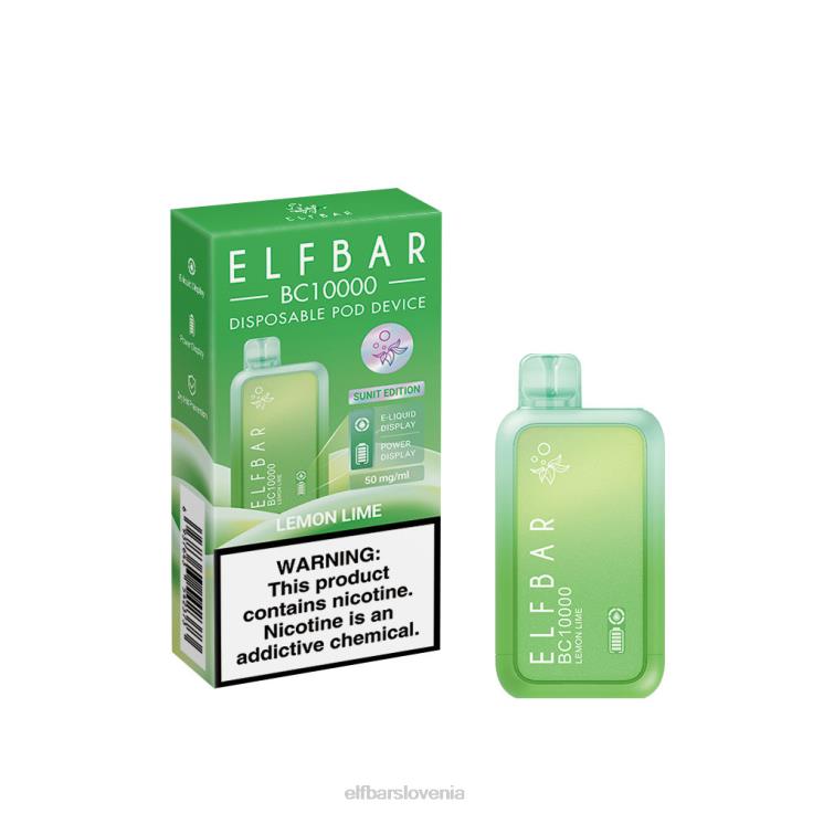 ELFBAR Vape za enkratno uporabo nov bc10000 10000puffs limona limeta 80DD641