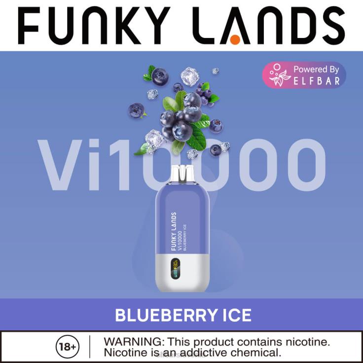 ELFBAR funky lands najboljši okus za enkratno uporabo vape vi10000 ledena serija borovničev led 80DD6151