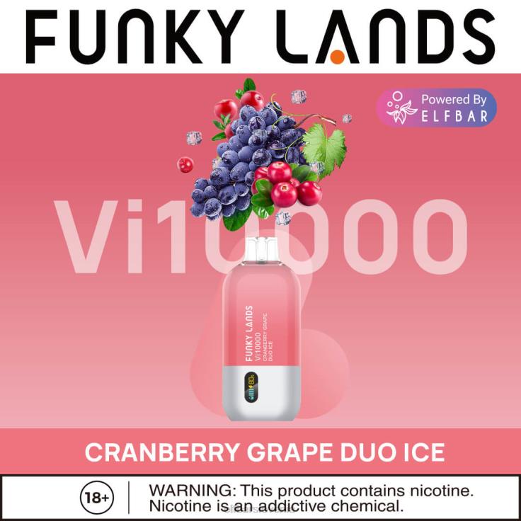 ELFBAR funky lands najboljši okus za enkratno uporabo vape vi10000 ledena serija borovničev led 80DD6151