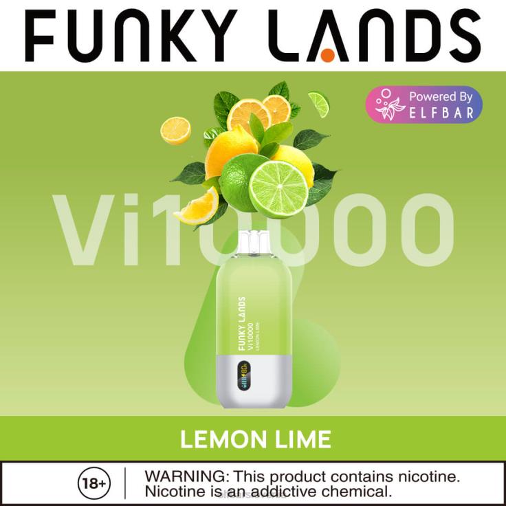 ELFBAR funky lands najboljši okus za enkratno uporabo vape vi10000 ledena serija lubenica malina duo led 80DD6152