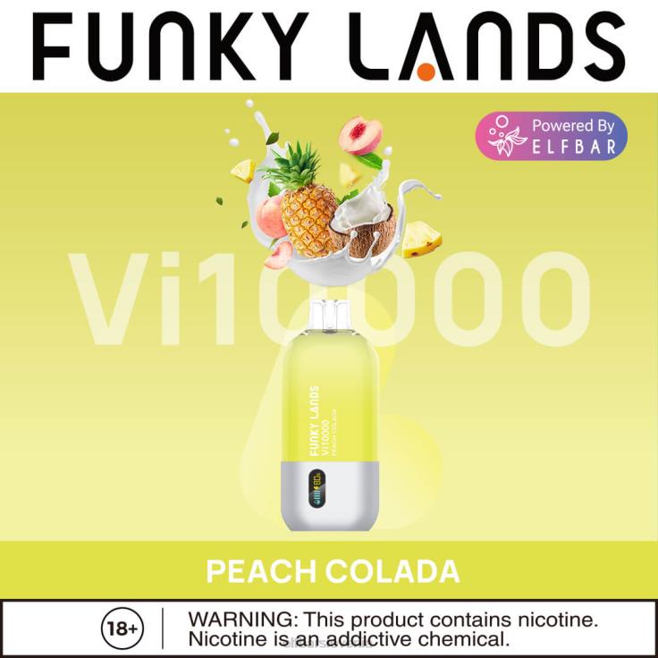 ELFBAR funky lands najboljši okus za enkratno uporabo vape vi10000 ledena serija lubenica malina duo led 80DD6152