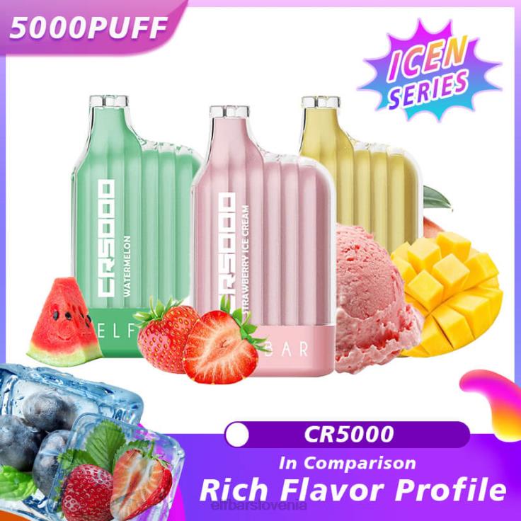 ELFBAR najboljši okus serije vape cr5000 ice za enkratno uporabo breskov led 80DD620