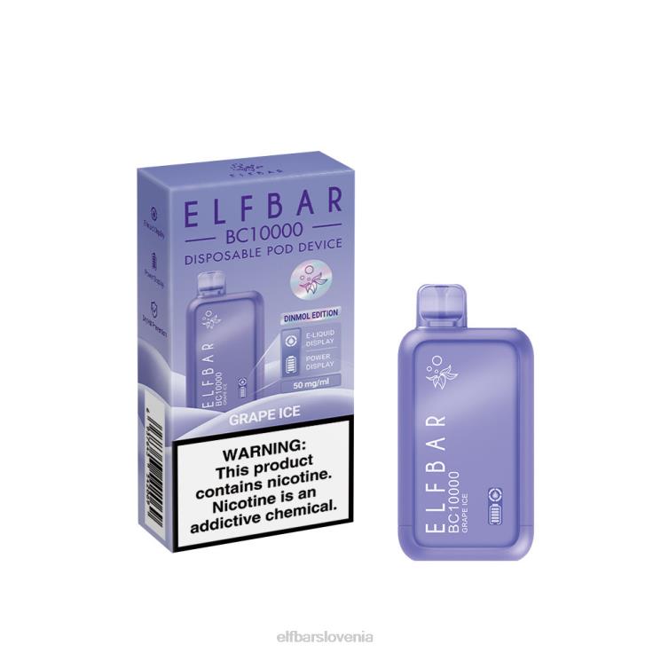 ELFBAR najboljši okus za enkratno uporabo vape serije bc10000 ice grozdni led 80DD66