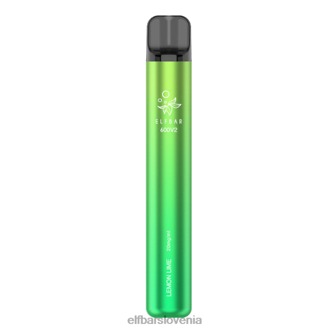 elfbar 600v2 vape za enkratno uporabo - 20 mg 42VJN15 limona limeta